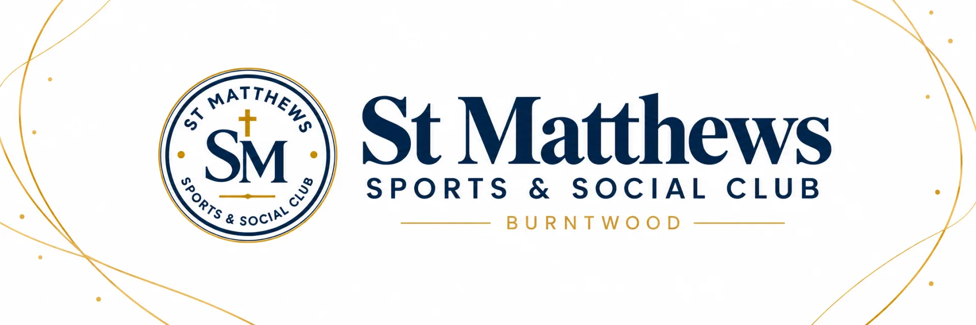 Logo in a banner - White